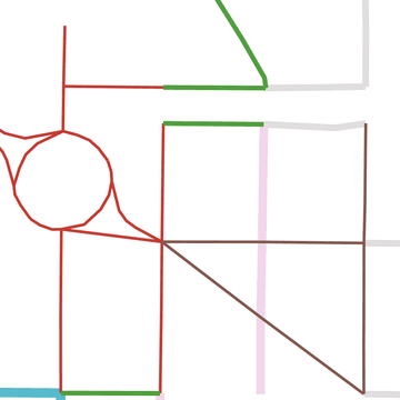 Wireframe of homepage, lowest information density
