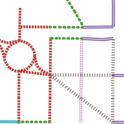 Wireframe of homepage, medium information density